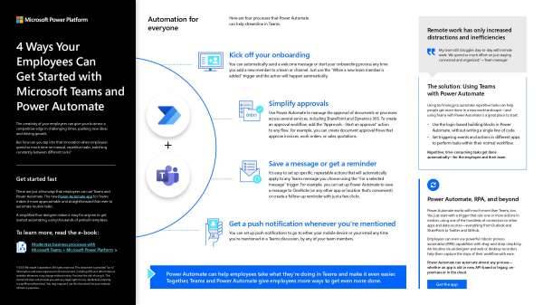 Read more about the article 4 Ways Your Employees Can get Started with Microsoft Teams and Power Automate